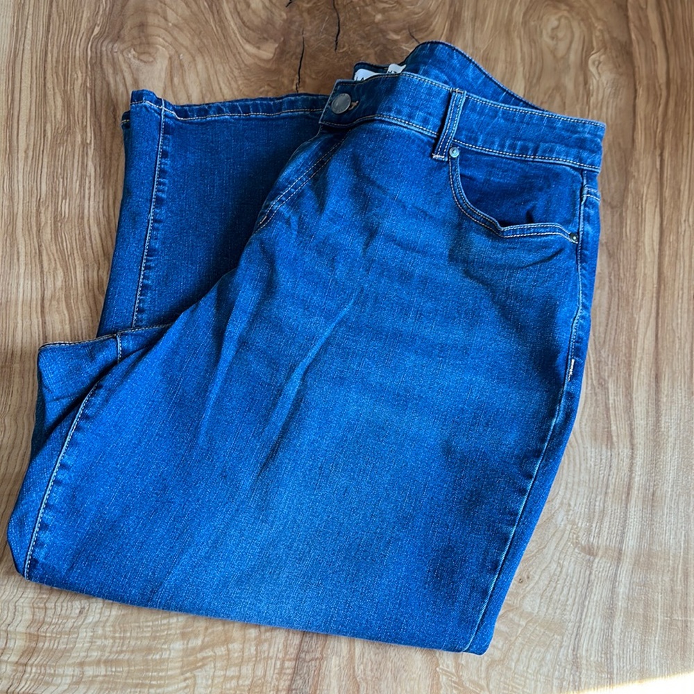 Women's Lane Bryant Jeans, Mid-Rise Boyfriend Capri, size 18